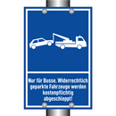 Nur für Busse. Widerrechtlich geparkte Fahrzeuge werden kostenpflichtig abgeschleppt!