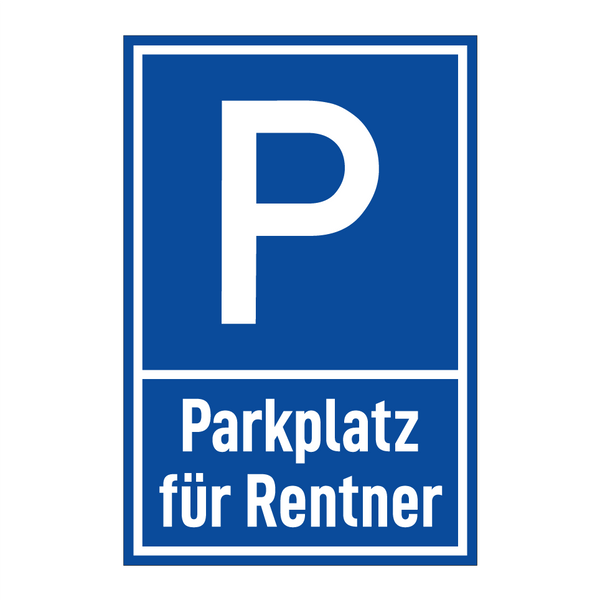 Parkplatz für Rentner