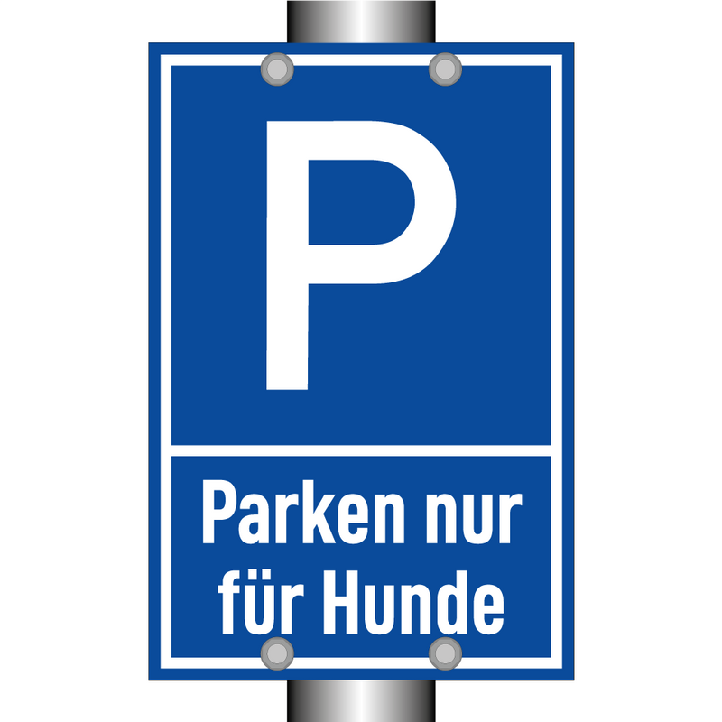 Parken nur für Hunde