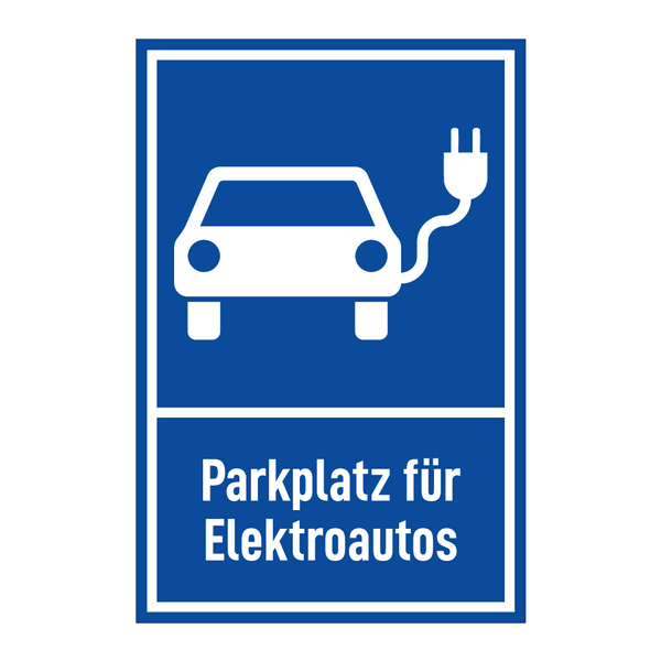 Parkplatz für Elektroautos
