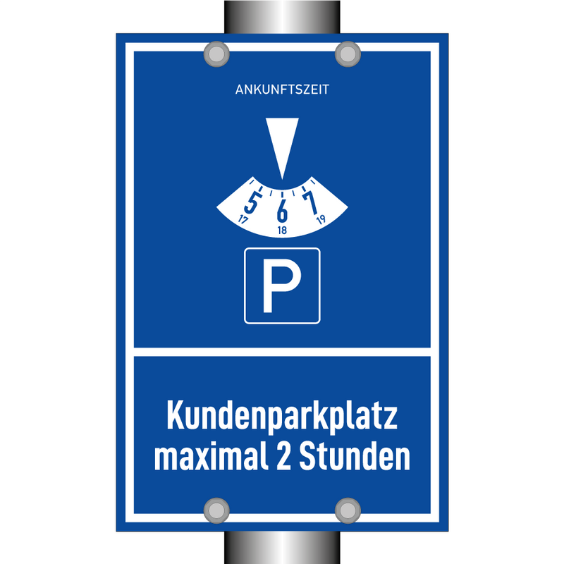 Kundenparkplatz maximal 2 Stunden