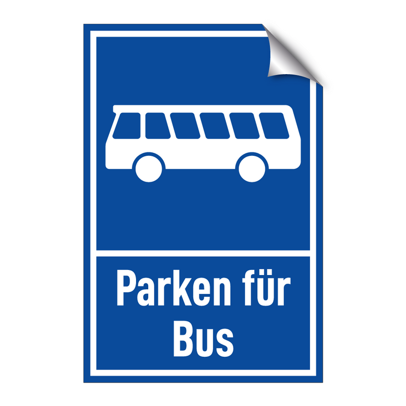 Parken für Bus