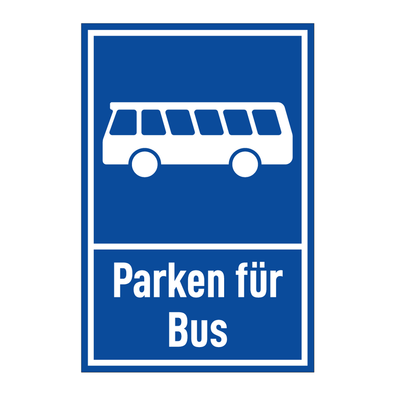 Parken für Bus