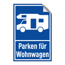 Parken für Wohnwagen