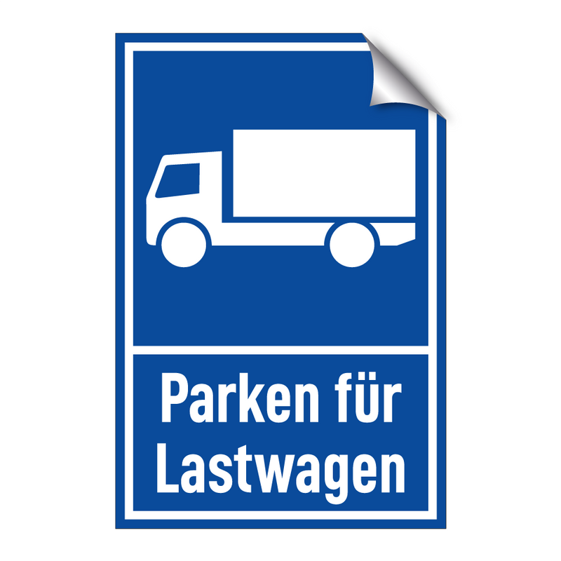 Parken für Lastwagen