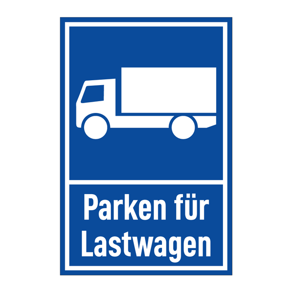 Parken für Lastwagen