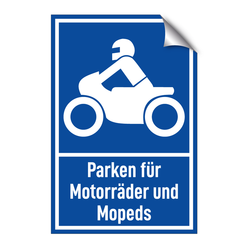 Parken für Motorräder und Mopeds