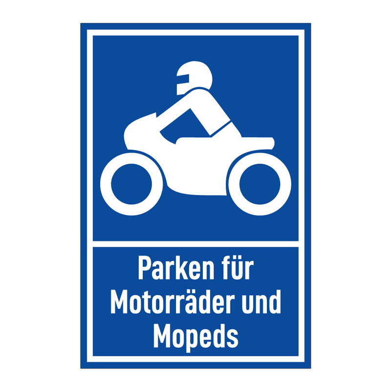 Parken für Motorräder und Mopeds