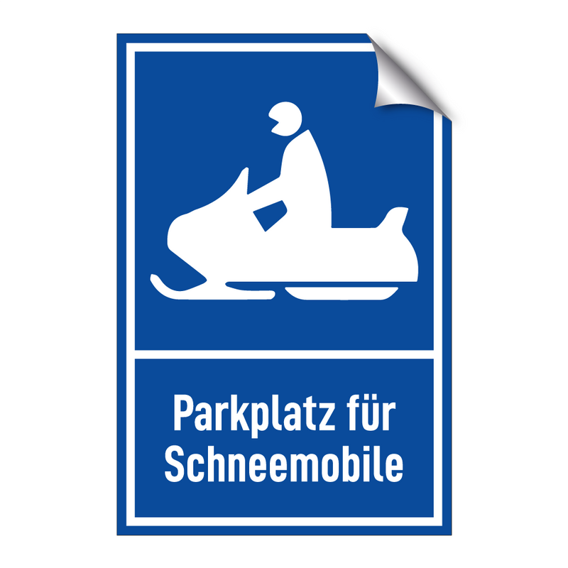 Parkplatz für Schneemobile