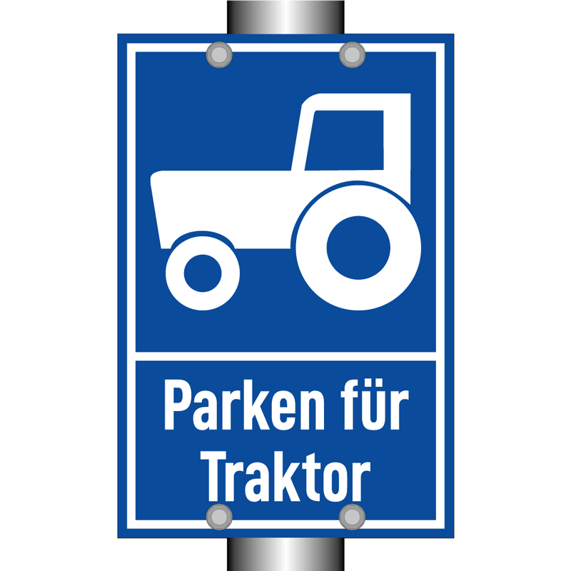 Parken für Traktor