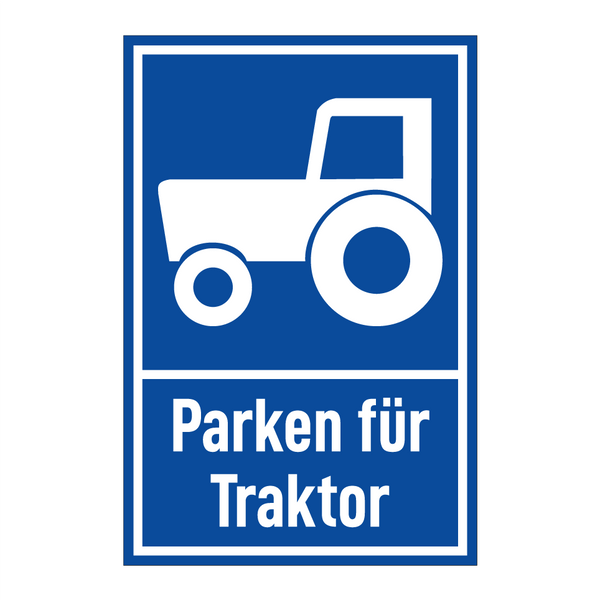 Parken für Traktor