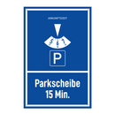 Parkscheibe 15 Min
