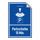 Parkscheibe 15 Min