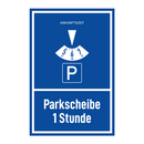 Parkscheibe 1 Stunde