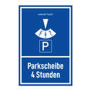 Parkscheibe 4 Stunden