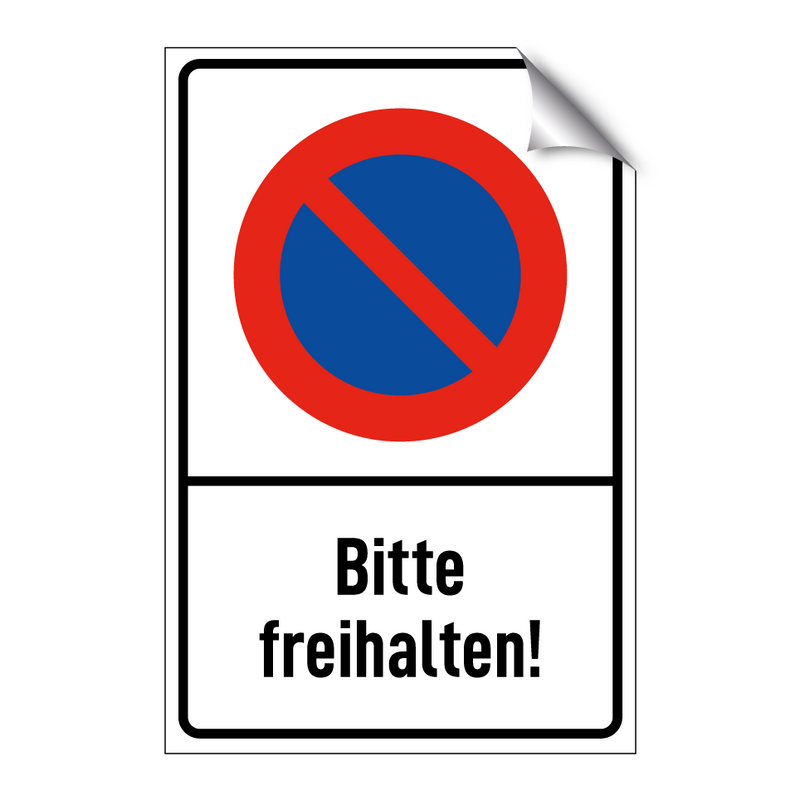 Bitte freihalten!