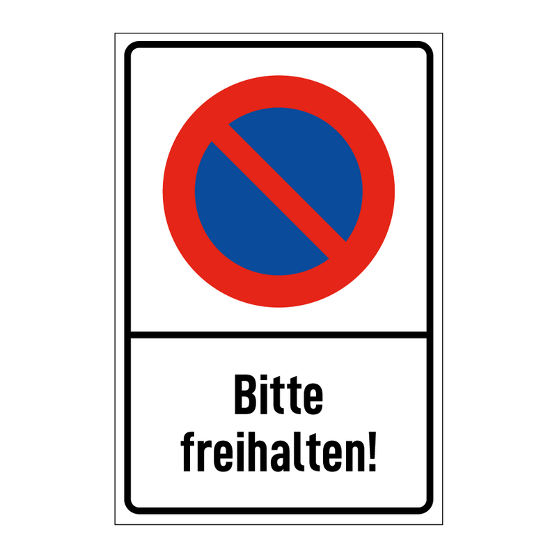 Bitte freihalten!