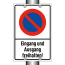 Eingang und Ausgang freihalten!