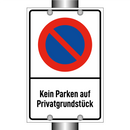 Kein Parken auf Privatgrundstück