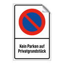 Kein Parken auf Privatgrundstück