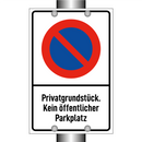 Privatgrundstück. Kein öffentlicher Parkplatz