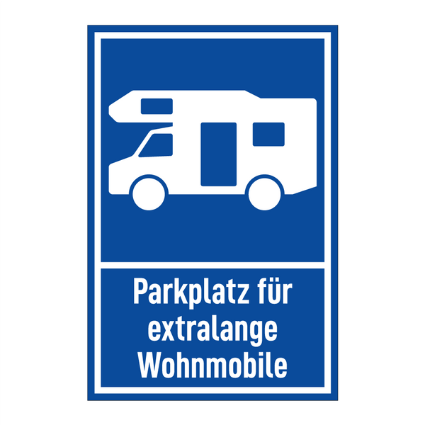 Parkplatz für extralange Wohnmobile
