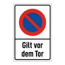 Gilt vor dem Tor