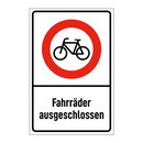 Fahrräder ausgeschlossen