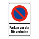 Parken vor der Tür verboten