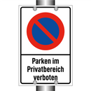 Parken im Privatbereich verboten