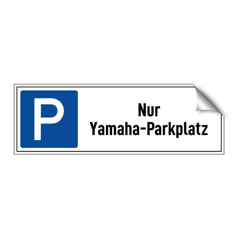 Nur Yamaha-Parkplatz