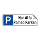 Nur Alfa Romeo Parken