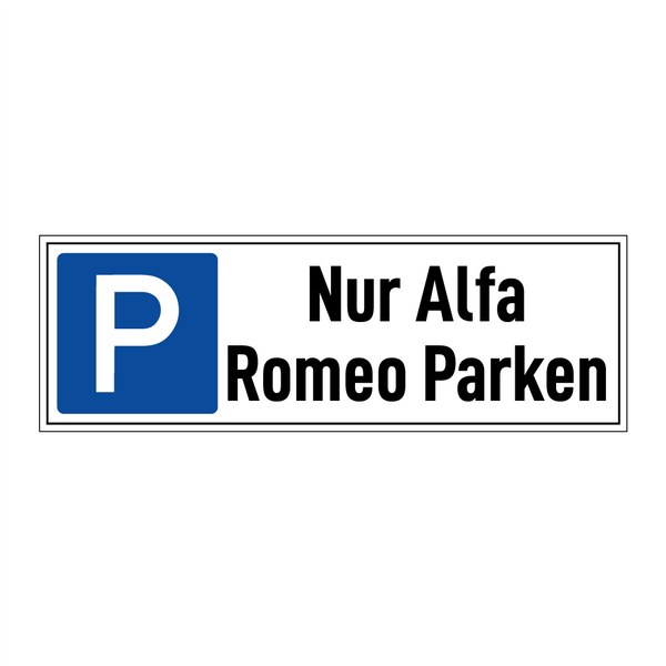 Nur Alfa Romeo Parken