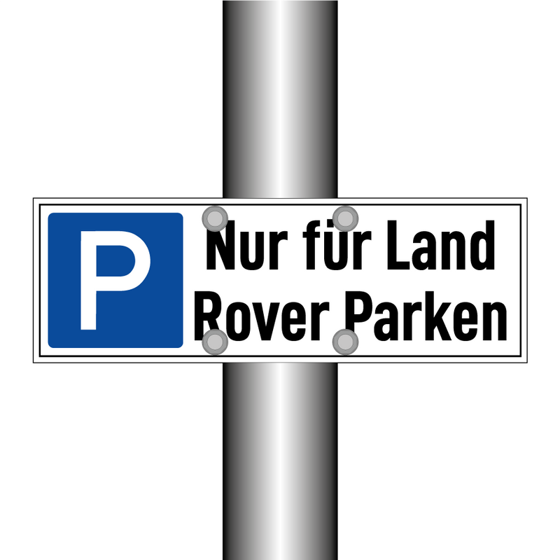 Nur für Land Rover Parken