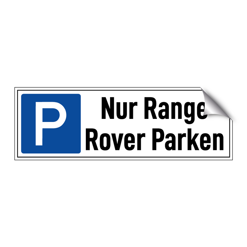 Nur Range Rover Parken