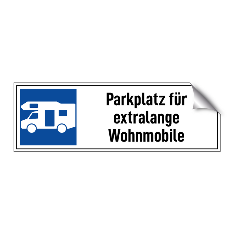 Parkplatz für extralange Wohnmobile