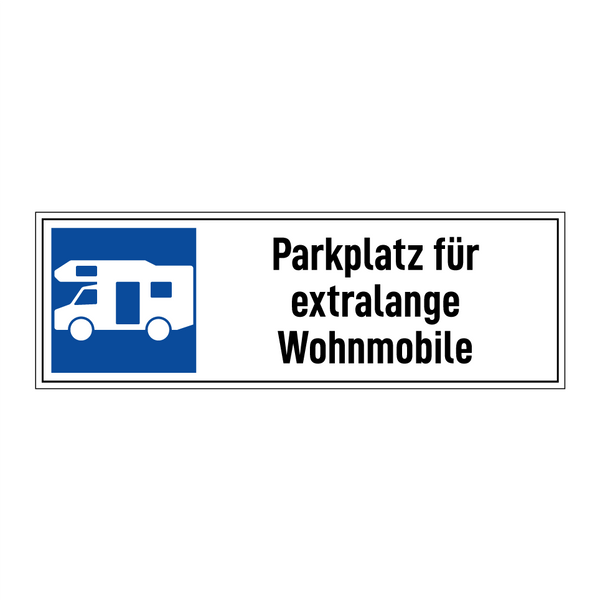 Parkplatz für extralange Wohnmobile
