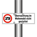 Übernachtung im Wohnmobil nicht gestattet