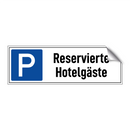 Reservierte Hotelgäste