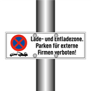 Lade- und Entladezone. Parken für externe Firmen verboten!