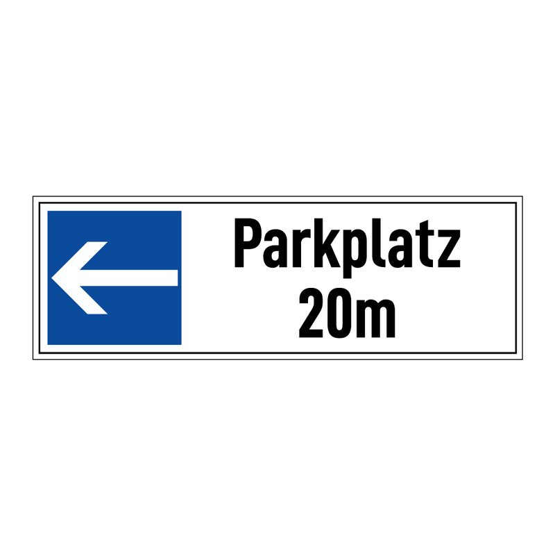 Parkplatz 20m