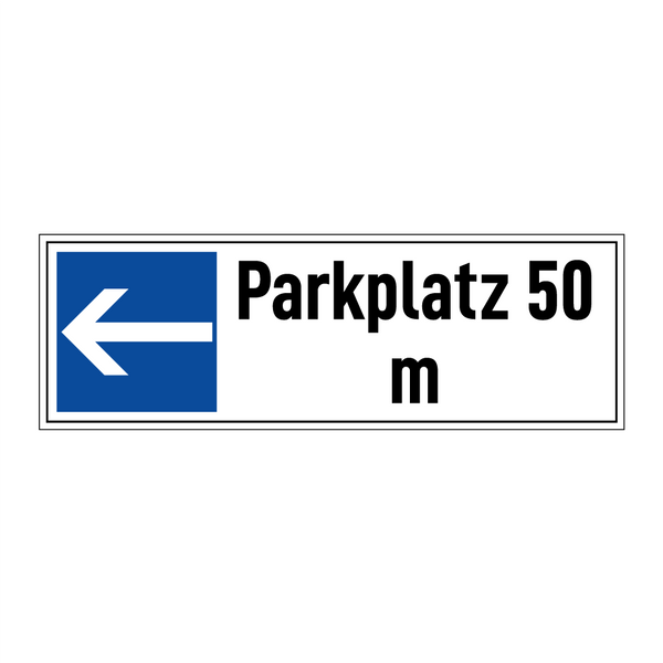 Parkplatz 50 m