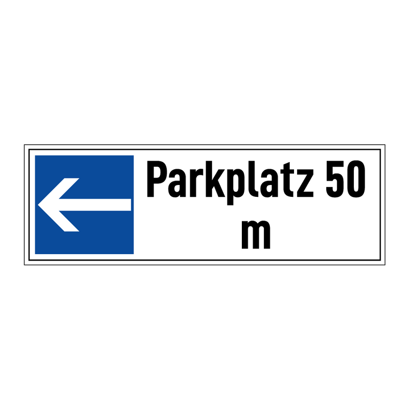 Parkplatz 50 m