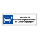 Ladestation für Elektrofahrzeuge nur während des Ladevorgangs geparkt