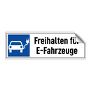 Freihalten für E-Fahrzeuge