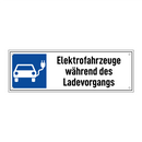 Elektrofahrzeuge während des Ladevorgangs