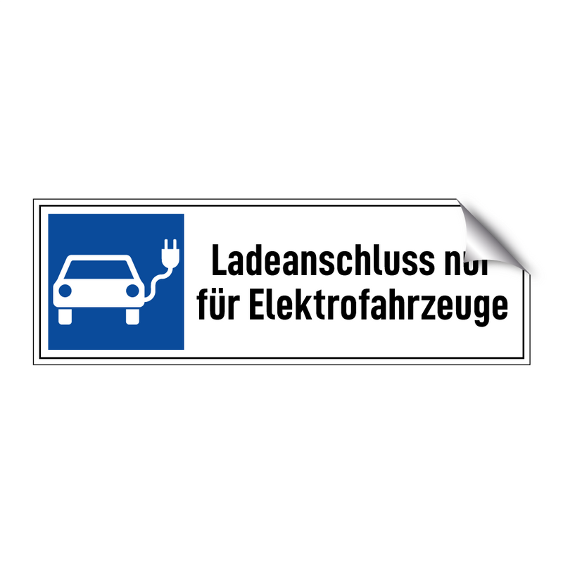 Ladeanschluss nur für Elektrofahrzeuge