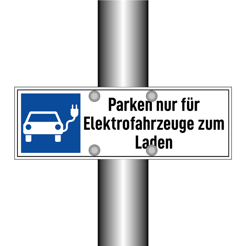 Parken nur für Elektrofahrzeuge zum Laden