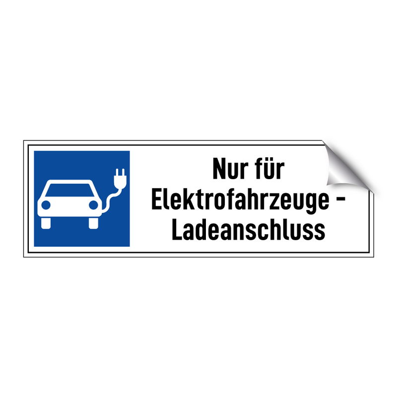 Nur für Elektrofahrzeuge - Ladeanschluss