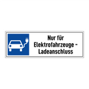 Nur für Elektrofahrzeuge - Ladeanschluss